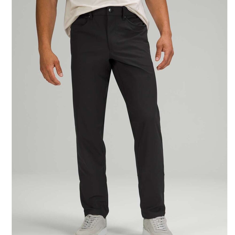 Lululemon ABC Pant Classic Warpstreme Black Men's Size 34 x 29 EUC Stretch